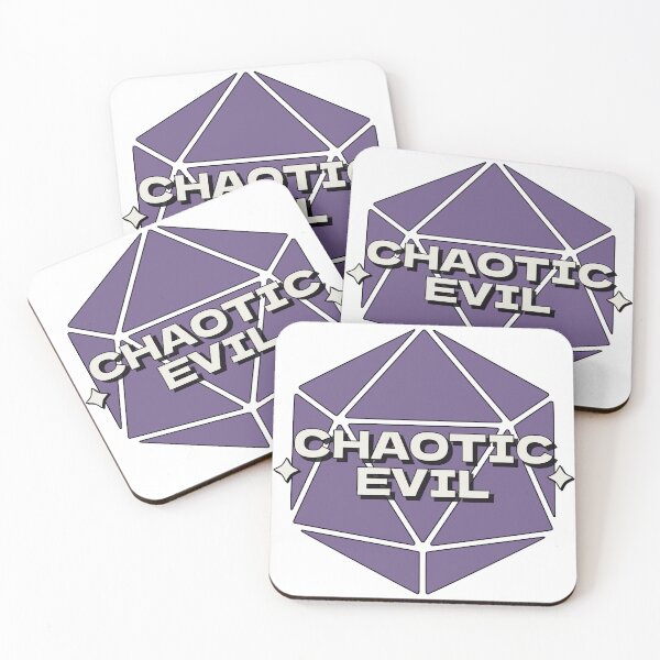 Item preview, Retro Chaotic Evil DND D20 Purple designed and sold by QB-Designs.
