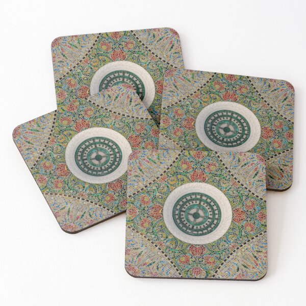 Item preview, Vivid Mosaic of Floral Tiles at Yokohama’s Indian Memorial Fountain designed and sold by Pix4Japan.