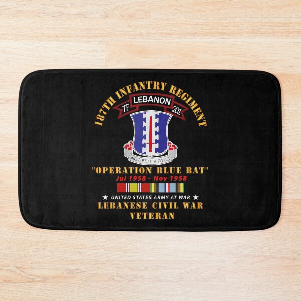 Item preview, Army - 187th Infantry Regiment - TF 201 - Lebanon Civil War w AFEM SVC designed and sold by Military Insignia Products.