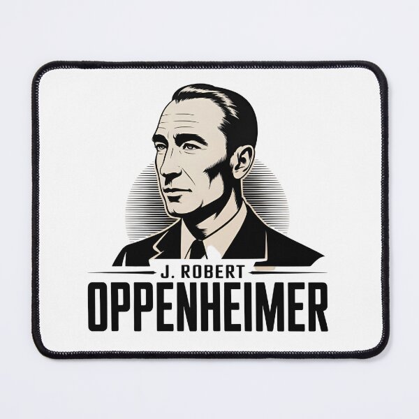 Item preview, J. Robert Oppenheimer Side Portrait - Atomic Era Retro Science Art designed and sold by Dospart.