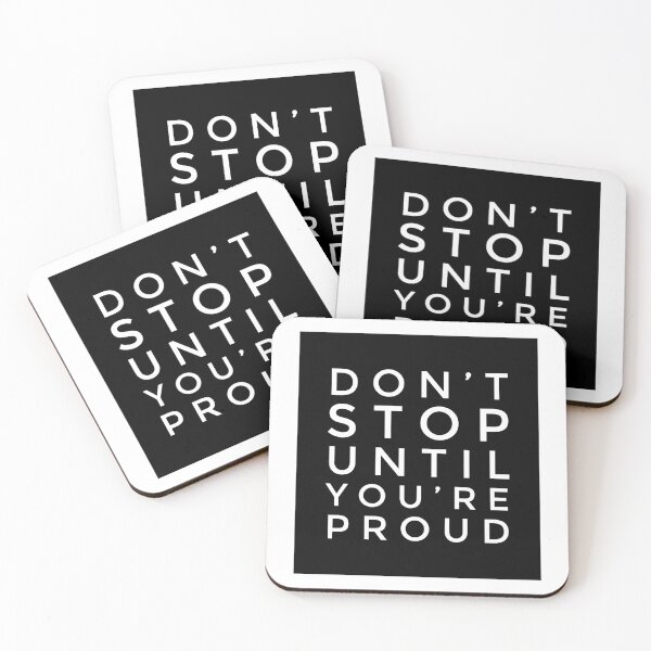 Item preview, Don’t Stop Until You’re Proud - Motivational Quote for Driven Dreamers designed and sold by Soaring Eagle.
