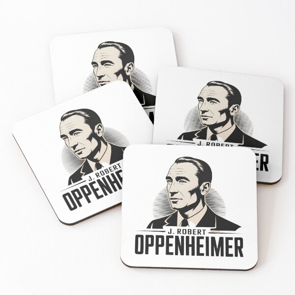 Item preview, J. Robert Oppenheimer Side Portrait - Atomic Era Retro Science Art designed and sold by Dospart.
