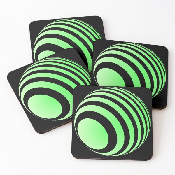 Item preview, 3D ball with green stripes designed and sold by HA-Design-Kunst.