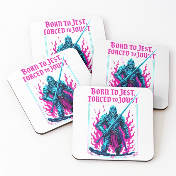 Item preview, Born to Jest Forced to Joust Funny Medieval Quote designed and sold by RockFireMerch.
