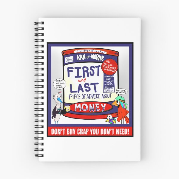 Item preview, Kan of Worms cartoon Money Advice designed and sold by NeatlineFX.