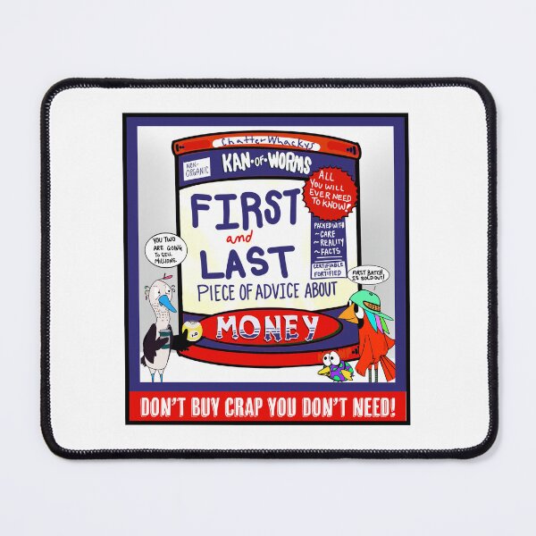 Item preview, Kan of Worms cartoon Money Advice designed and sold by NeatlineFX.