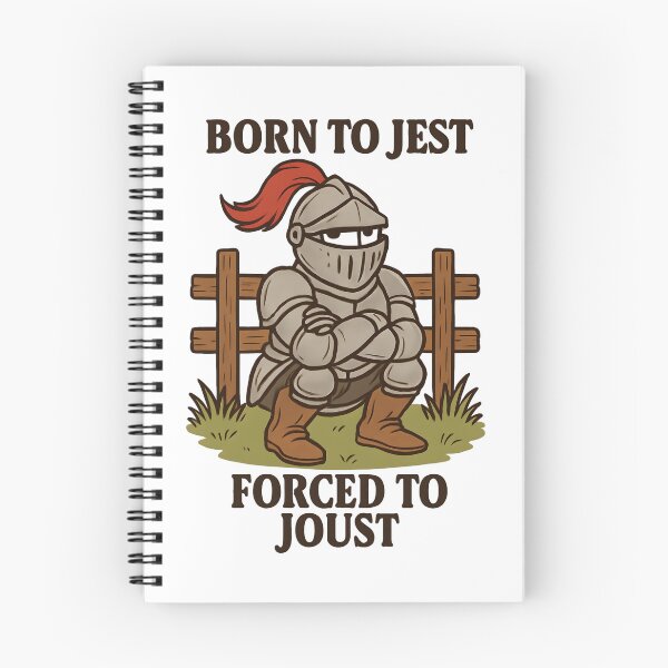 Item preview, Born to Jest Forced to Joust Funny Medieval Humour designed and sold by RockFireMerch.