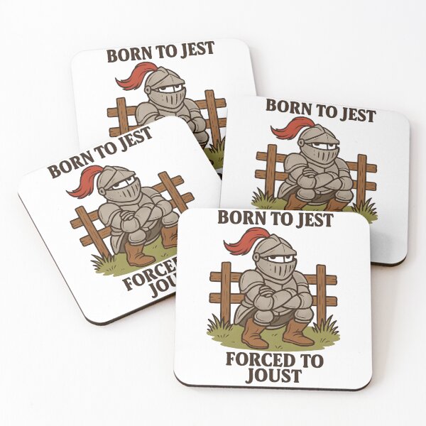 Item preview, Born to Jest Forced to Joust Funny Medieval Humour designed and sold by RockFireMerch.