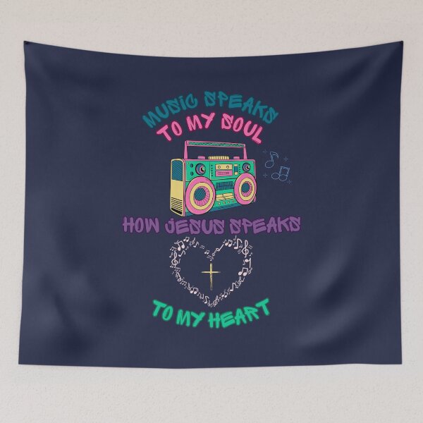 Item preview, Music speaks to my soul, how Jesus speaks to my heart designed and sold by ElevateYourEnergy.