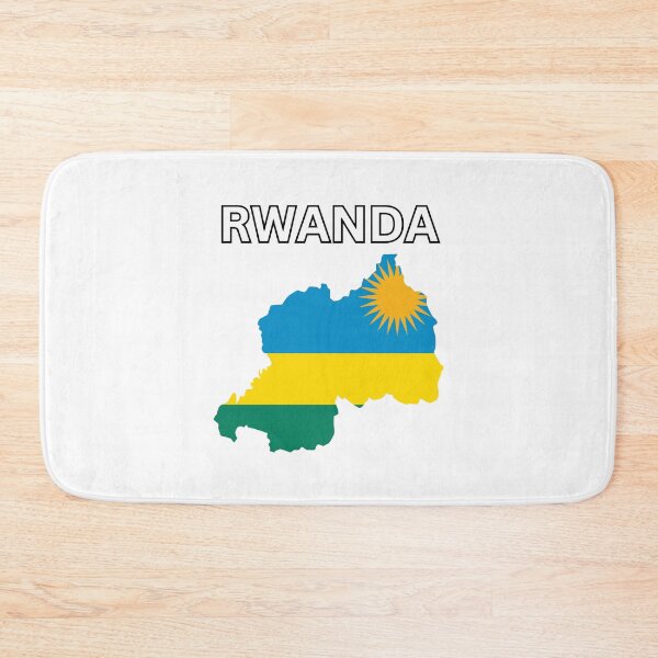 Item preview, Rwanda Flag Map designed and sold by atomstartup.