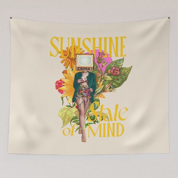 Item preview, Sunshine State Of Mind – Groovy Retro Floral Boho Vibes designed and sold by Buzzworthy Threads.