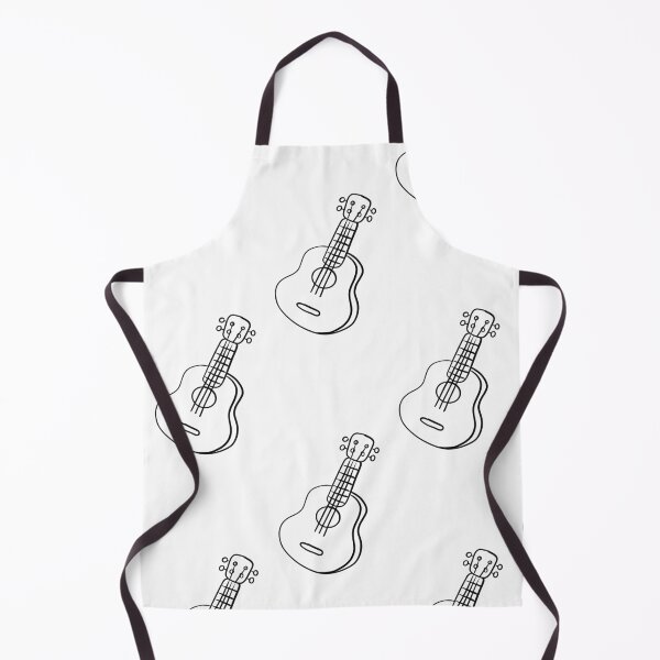 Item preview, Black and white guitar doodle background. designed and sold by Pat-Koon.