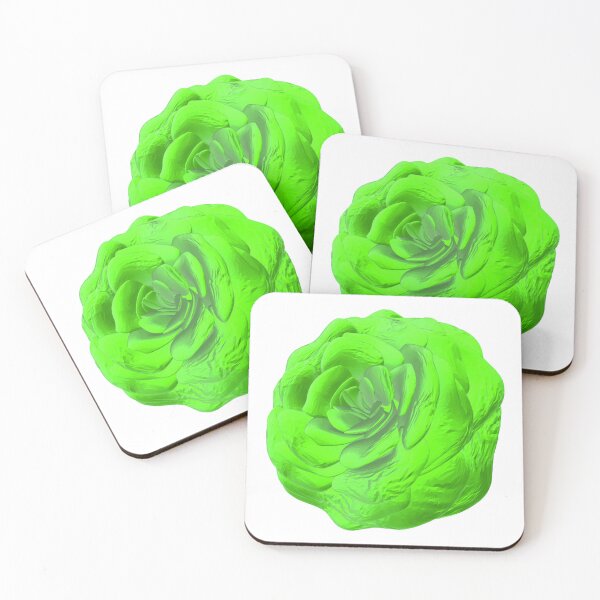 Item preview, Green rose blossom – floral 3D design designed and sold by HA-Design-Kunst.