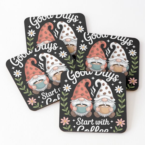 Item preview, Cute Coffee Lovers Gnomes Gnomies designed and sold by blueyeeti.