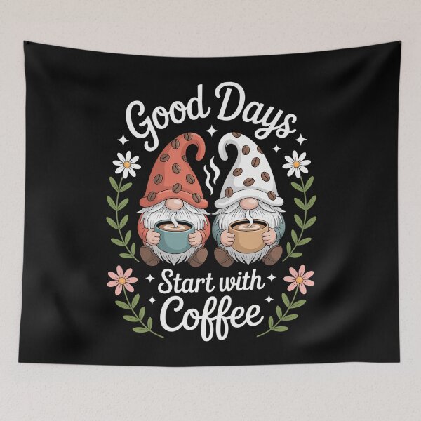 Item preview, Cute Coffee Lovers Gnomes Gnomies designed and sold by blueyeeti.