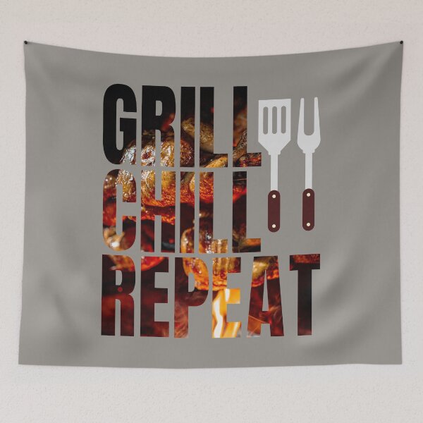Item preview, grill chill repeat designed and sold by 95kinimoD.