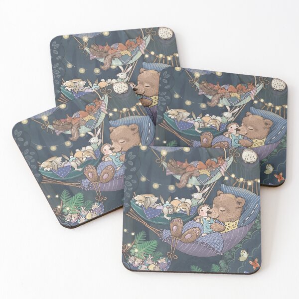 Item preview, Sleeping animals in the woods. Illustration to Astrid Lindgren's Children's Book "No, I Don't Want to Go to Bed!" designed and sold by youralexmanz.