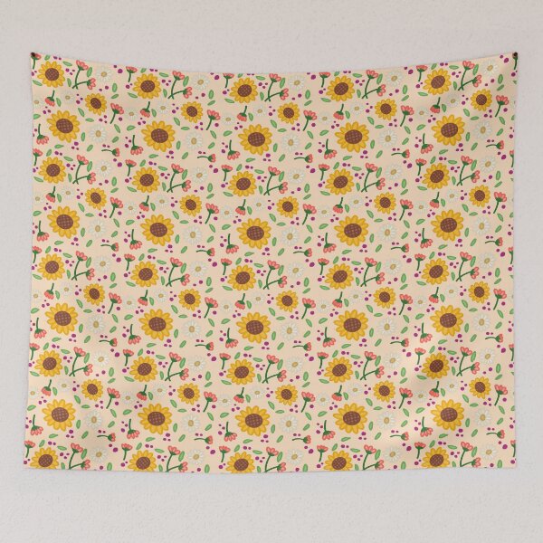 Item preview, Sunflowers, Daisies & Pink Blossoms designed and sold by PlatwoArtshop.