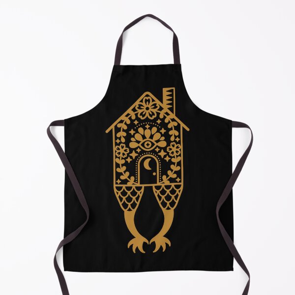 Item preview, Baba Yaga Hut – Folk Art Witch House Design designed and sold by musingtreeart.