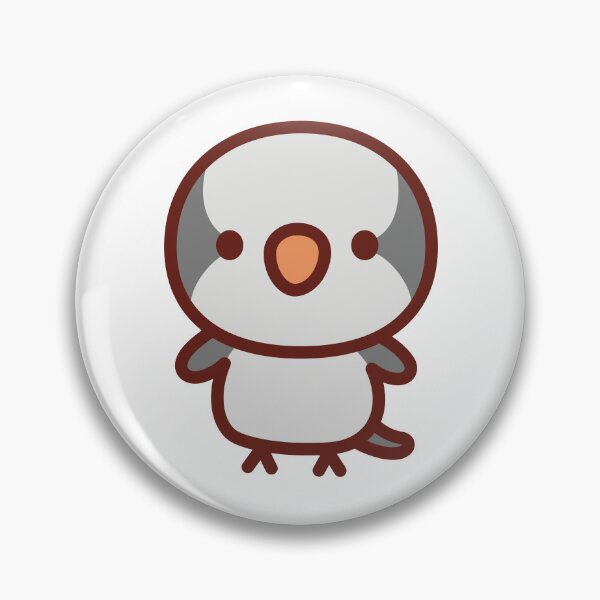 Item preview, grey Monk parakeet designed and sold by INKOYADO.