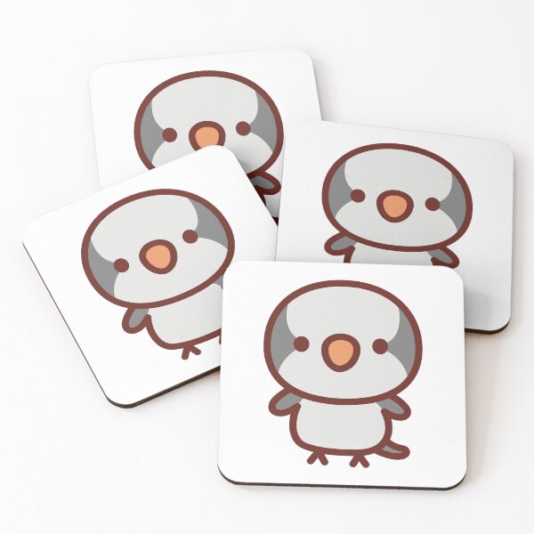 Item preview, grey Monk parakeet designed and sold by INKOYADO.