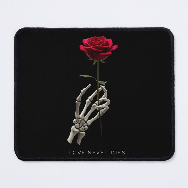 Item preview, Love Never Dies – Gothic Romance Skeleton Rose Design designed and sold by Bryan7type.