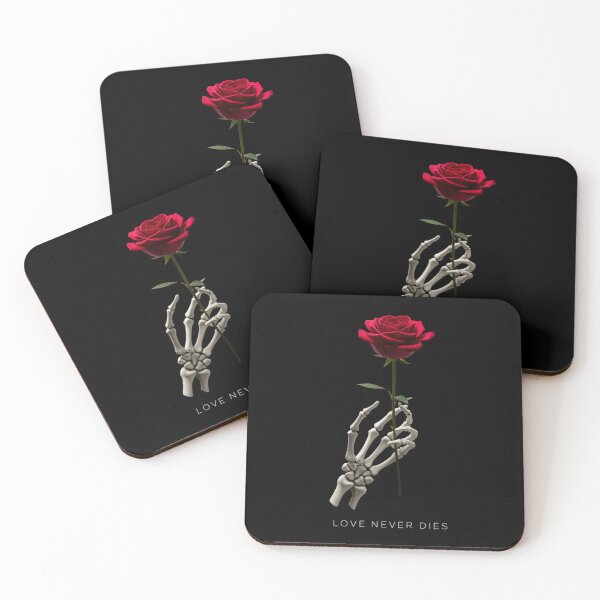 Item preview, Love Never Dies – Gothic Romance Skeleton Rose Design designed and sold by Bryan7type.