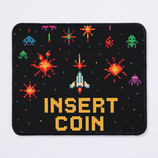 Item preview, Insert Coin Retro Arcade Shooter Game Tee designed and sold by Retr0Tshirts.