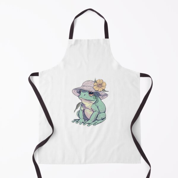 Item preview, Kawaii Frog Sticker - Whimsical Frog with Bucket Hat & Flower - Weirdcore Aesthetic designed and sold by NADARTDOM.