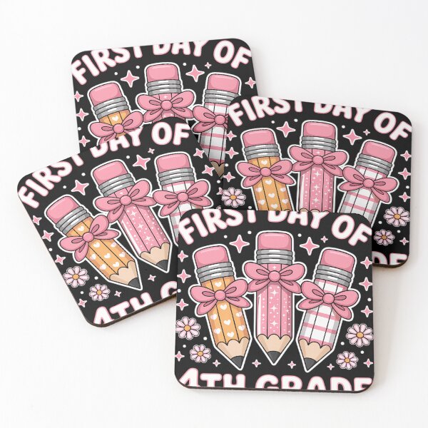 Item preview, First Day Of 4th Grade Coquette Back To School designed and sold by blueyeeti.