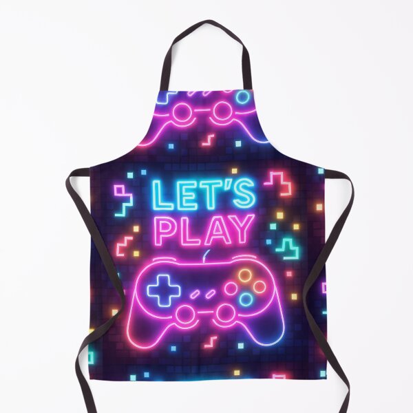 Item preview, Let’s Play Neon Pixel Controller – Retro Gaming Design with 8-Bit Glow designed and sold by Psycho-Crazy.