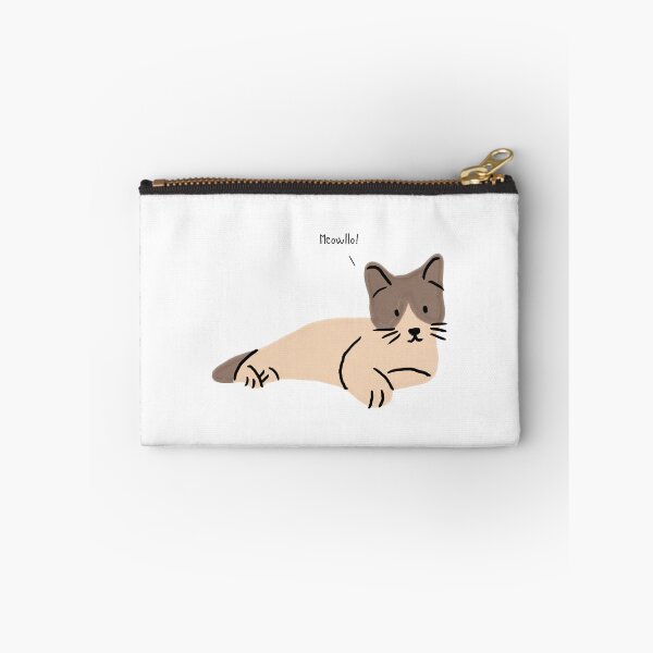 Item preview, “Meowllo” – Cute Lying Cat Greeting designed and sold by art.paperplanes.