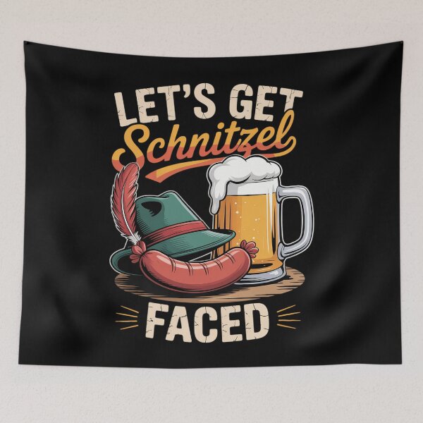 Item preview, Lets Get Schnitzel Faced German Germany Oktoberfest designed and sold by blueyeeti.