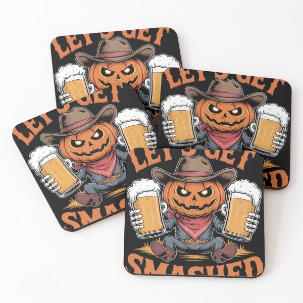 Item preview, Lets get smashed Pumpkin Drink Halloween Beer Oktoberfest designed and sold by blueyeeti.