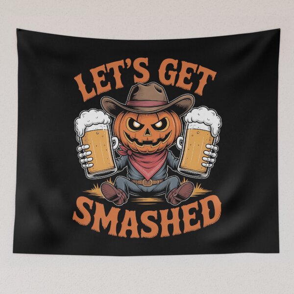 Item preview, Lets get smashed Pumpkin Drink Halloween Beer Oktoberfest designed and sold by blueyeeti.