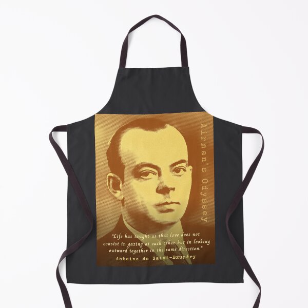 Item preview, Antoine de Saint-Exupéry quote: "Life has taught us that love does not consist in gazing at each other but in looking outward together in the same direction. designed and sold by artbleed.