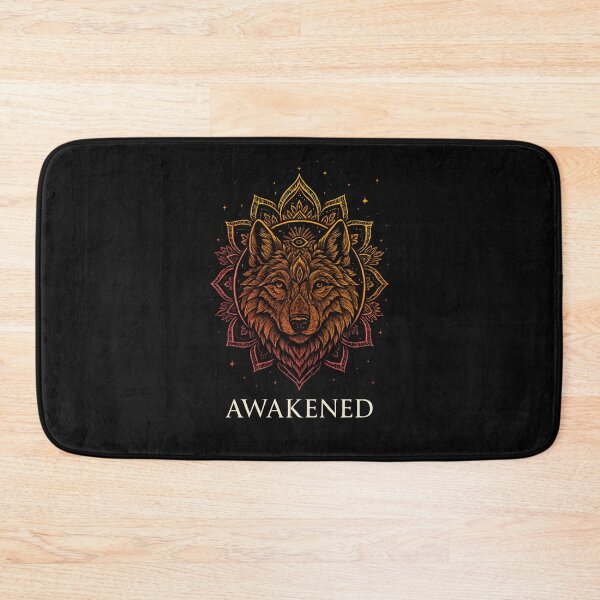 Item preview, Awakened Spirit Wolf – Mystic Animal Mandala Design for Spiritual Alignment designed and sold by Furr-n-Purr.