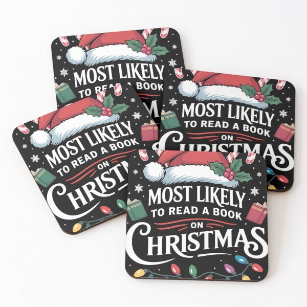 Item preview, Most Likely To Read A Book On Christmas designed and sold by blueyeeti.