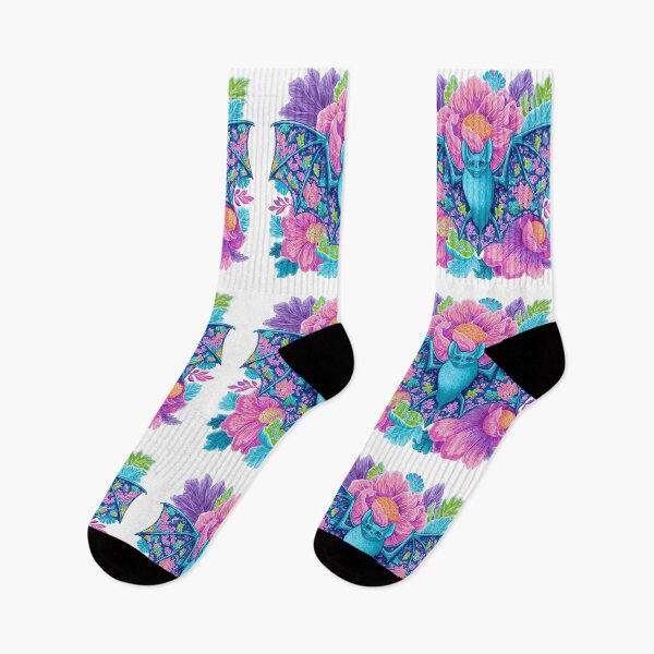Item preview, Psychedelic Bat Floral Fantasy designed and sold by EL-Lebedenko.