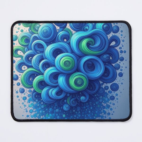 Item preview, Aqua Nebula Swirls designed and sold by ChaosClocks.