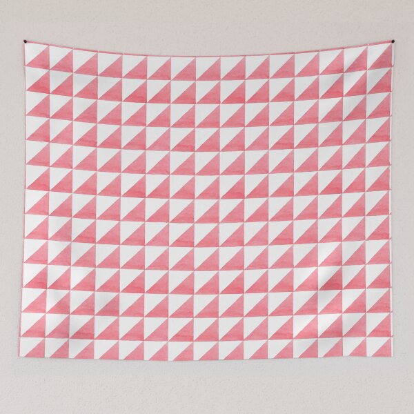 Item preview, Pink Triangles Geometric Vector Pattern designed and sold by AffordableArtCo.