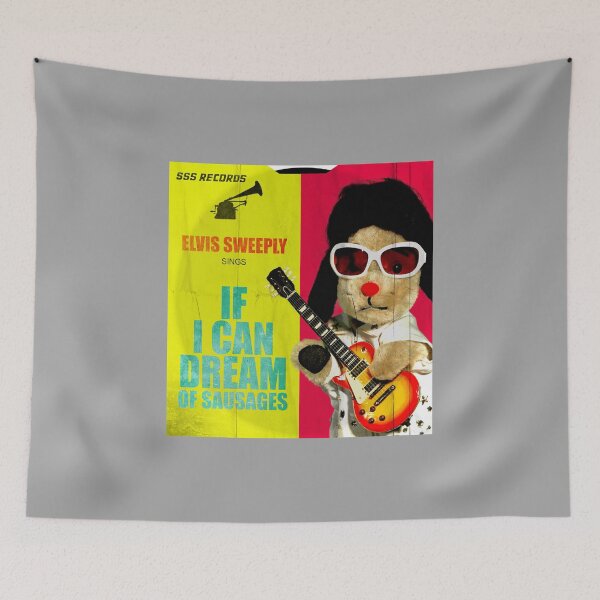 Item preview, Sooty Elvis Sweeply If I Can Dream Of Sausages designed and sold by All-And-Every.