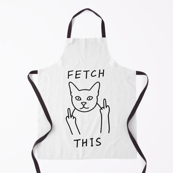Item preview, Rude cat, fetch this, grumpy, anti social, funnyfits70, Humor, Funny, retro, vintages, funny quotes, animal humor, designed and sold by FunnyFits70.