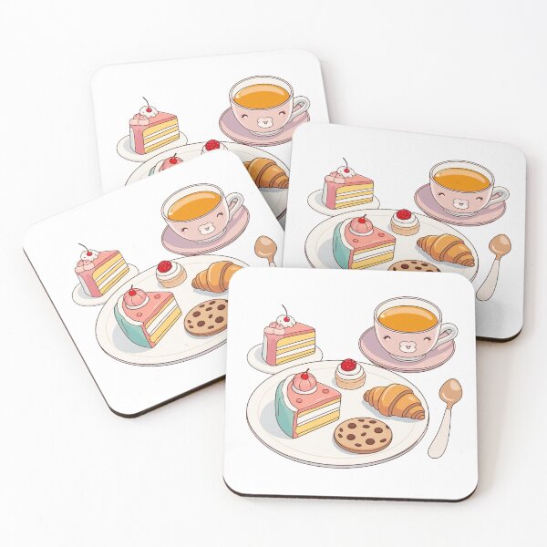 Item preview, Cute Kawaii Cafe Treats – Coffee & Pastry Friends Design designed and sold by Tidarat-27.