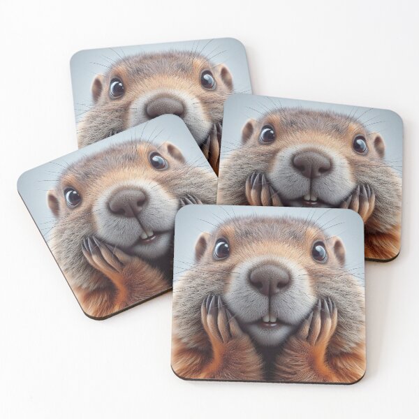 Item preview, The Mischievous Groundhog designed and sold by NatStock.