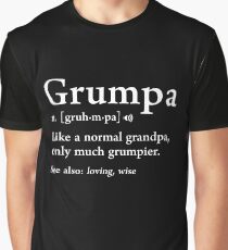Grumpa Definition Funny Väter Tag Geschenk beste Opa Cool Grafik T-Shirt