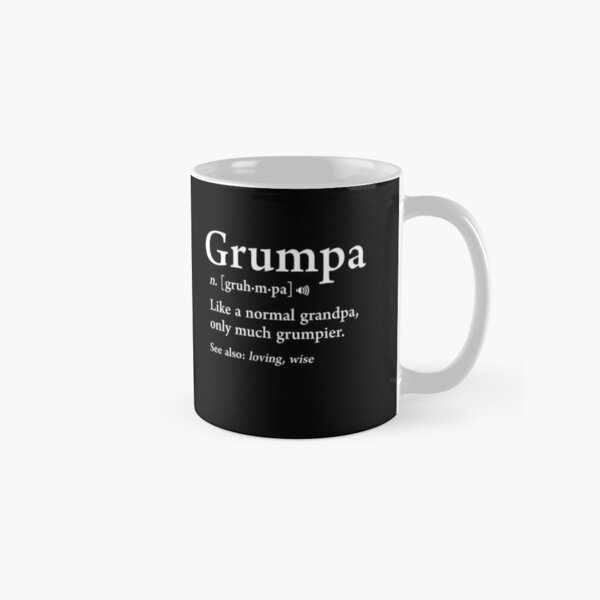 Grumpa Definition Funny Fathers Day Gift Best Grandpa Cool Classic Mug