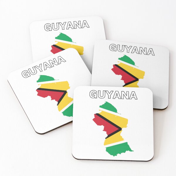 Item preview, Guyana Flag Map designed and sold by atomstartup.