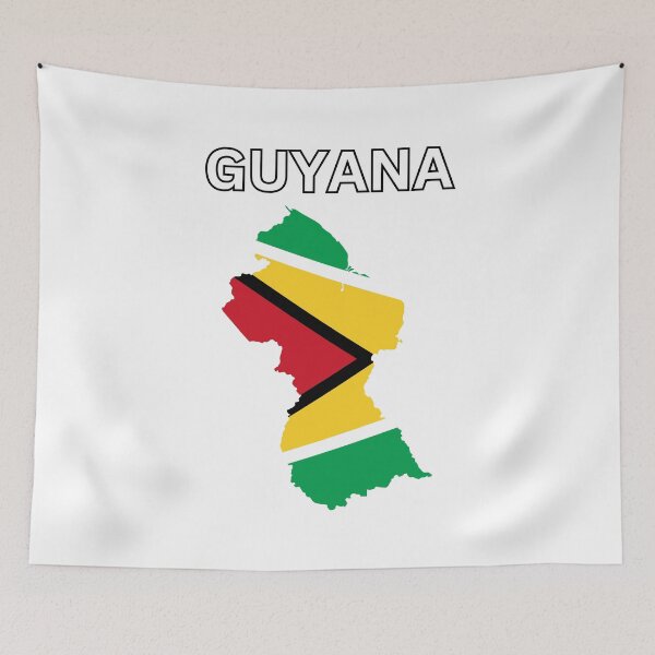 Item preview, Guyana Flag Map designed and sold by atomstartup.