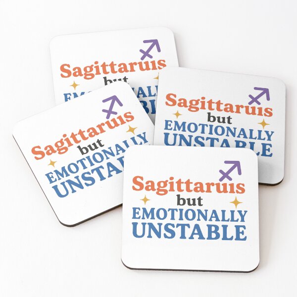 Item preview, Sagittarius but Emotionally Unstable – Funny Zodiac Quote designed and sold by LoomisDreams.